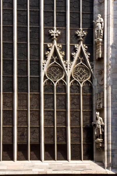 Milan and rose window — Stock Photo, Image