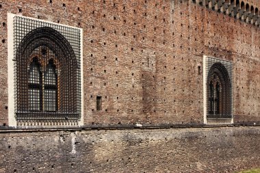 Kale eski kahverengi tuğla