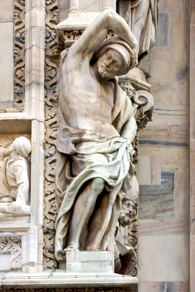 Церковь в Милане и разрез — стоковое фото