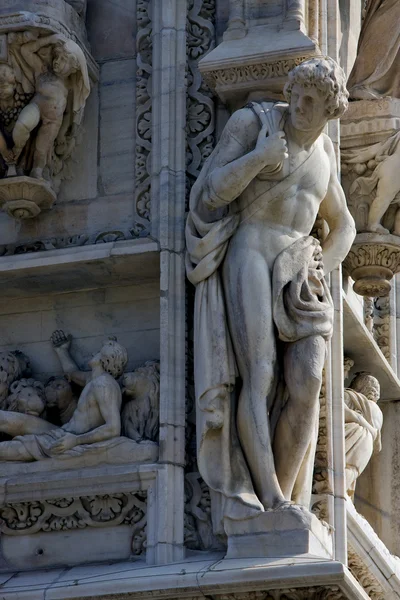 Duomo church in milan italy — стоковое фото