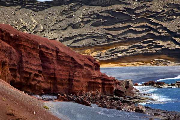 And summer in el golfo lanzarote — Stock Photo, Image