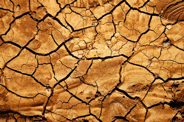 Текстура разбитого сухого песка — стоковое фото