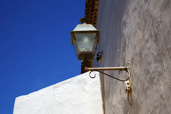 Spanien street lampa en lampa i — Stockfoto