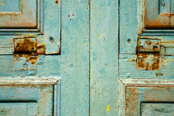 Colorated dow drzwi w lanzarote, Hiszpania — Zdjęcie stockowe