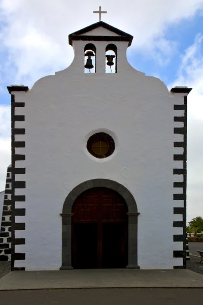 Bell tower lanzarote — Stock Photo, Image