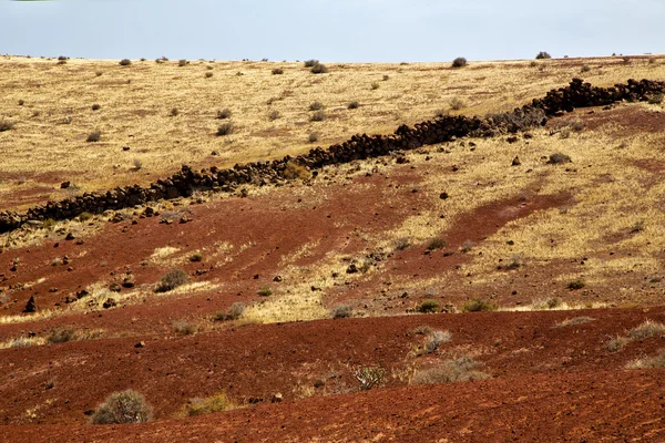 Volcanic stone lanzarote spain timanfaya rock sky summer — Stock Photo, Image