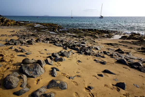在西班牙麝香海岸线兰萨罗特岛 — 图库照片