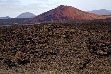 los volcanes volkanik taş rock gökyüzü tepe ve yaz