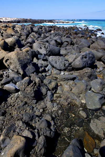 Cielo luz playa agua españa piedra nube — Foto de Stock