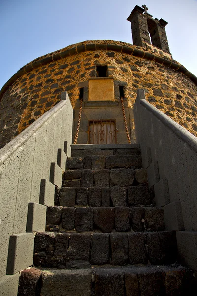 Lanzarote castillo de las Španělsko staré zdi hradní věž — Stock fotografie