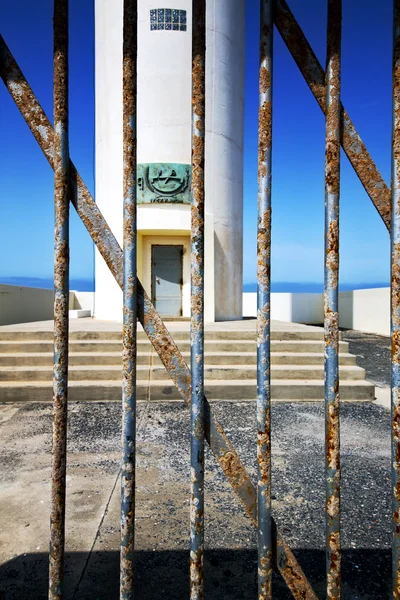 Dans le bleu arrecife teguise lanzarote espagne — Photo