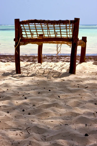 Ülés fedélzet beach kötél — Stock Fotó