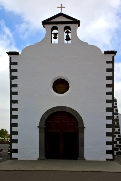 Bell tower teguise lanzarote — Stock Photo, Image