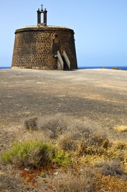 Lanzarote castillo de las coloradas eski duvar kale