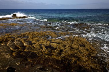 Taş taş sky beach lanzarote İspanya bulut