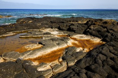 Peyzaj taş lanzarote İspanya Isle