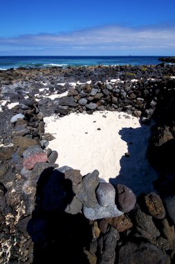 gökyüzü Isle köpük rock İspanya peyzaj bulut
