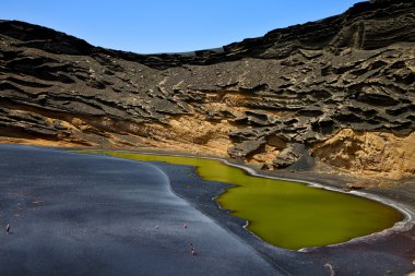 kıyı şeridi ve yaz Il golfo lanzarote