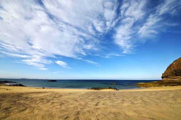 Cielo españa nube playa y en lanzjalá — Foto de Stock