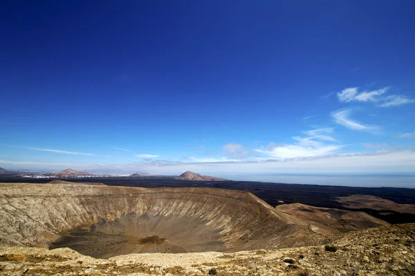 Los volcanes wulkanicznych lanzarote Hiszpania roślin f — Zdjęcie stockowe