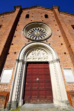 Castiglione İtalya eski duvar Teras Kilisenin çan kulesi