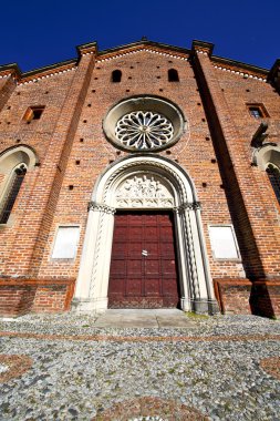 Castiglione olona kilise varese İtalya eski duvar çan kulesi p