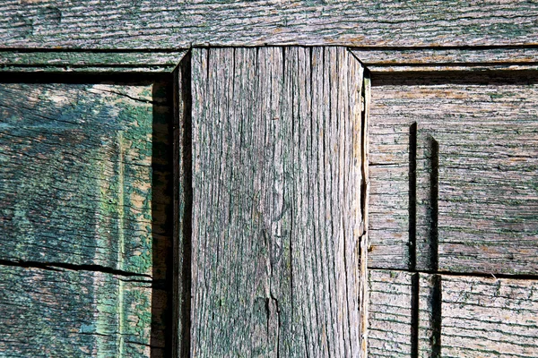 Brown  and wood  door cairate varese italy — Stock Photo, Image