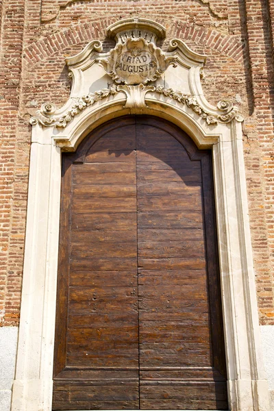 Iglesia varese samarate el viejo mosaico de entrada —  Fotos de Stock