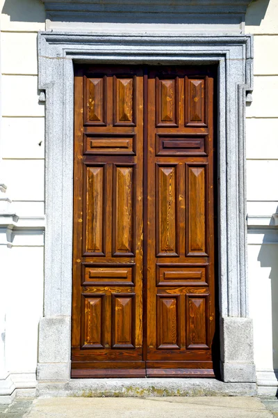 Abstract cross   brown knocker  varese italy azzatesumirago sunn — Stock Photo, Image