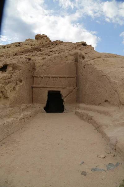 Colpo Scenico Antica Tomba Nel Deserto — Foto Stock