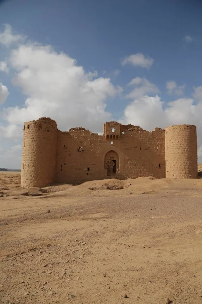 Tiro Cênico Fortaleza Antiga Deserto — Fotografia de Stock