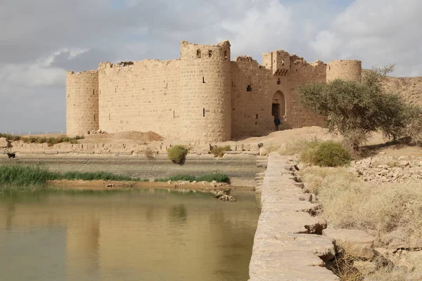 Plan Panoramique Ancienne Forteresse Dans Désert — Photo