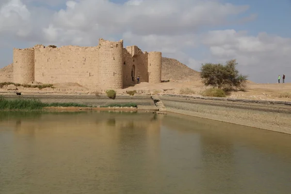 Plan Panoramique Ancienne Forteresse Dans Désert — Photo