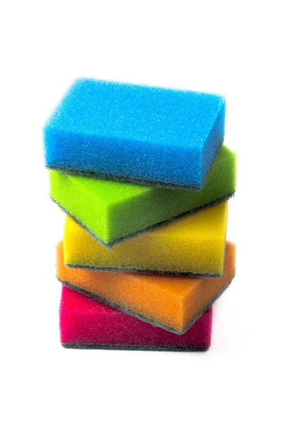 Sponge on the white background — Stockfoto