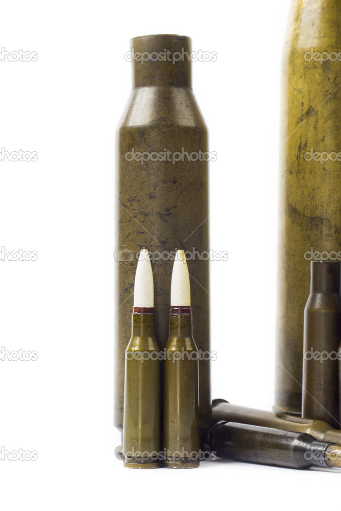 Bullet on the white background