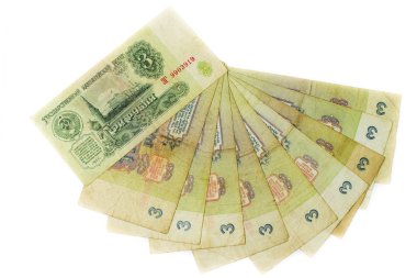 Beyaz arkaplanda para