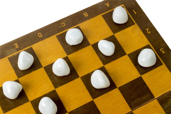 Chess on the white background — Stock Photo, Image