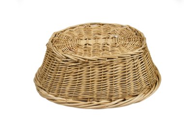 sepet beyaz zemin üzerine