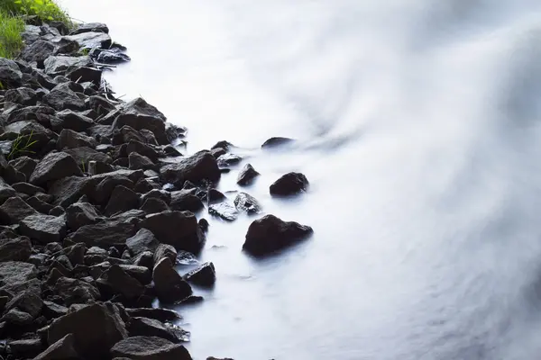 River on the white background — Stock Photo, Image