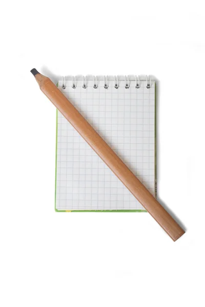 Lápis sobre o fundo branco — Fotografia de Stock