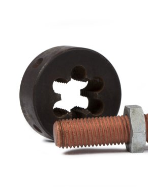 Beyaz arka plan üzerinde ölmek