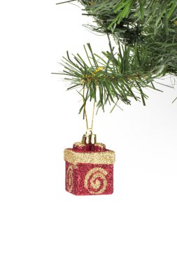 Noel beyaz zemin üzerine