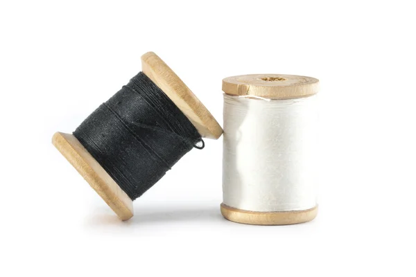 Threads on the white background — Stock Photo, Image
