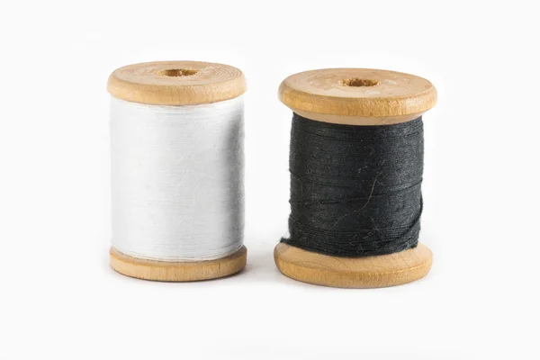 Threads on the white background — Stock Photo, Image