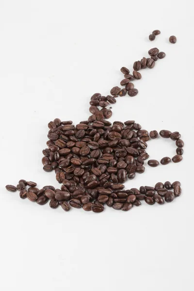 白い背景の上のコーヒー — ストック写真