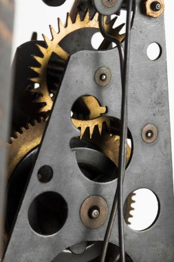 Beyaz arkaplanda saat