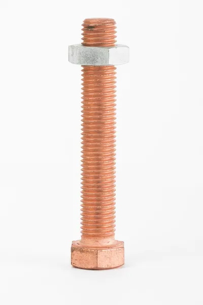 Fasteners on the white background — Stock Photo, Image