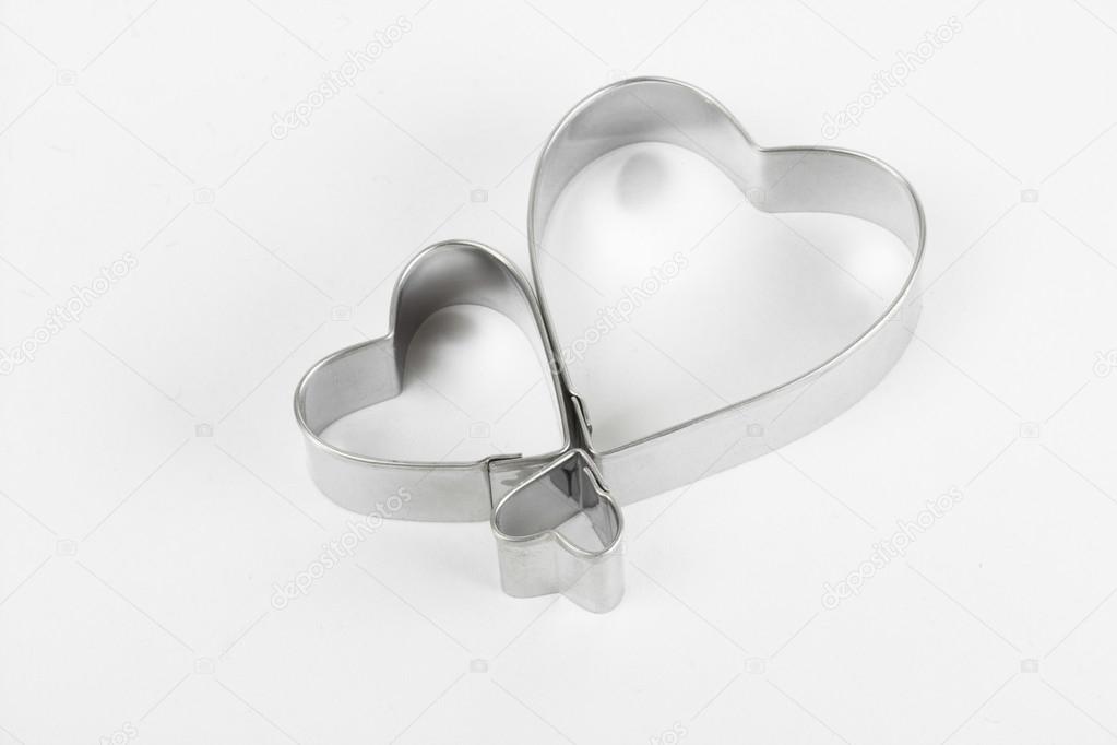 Heart on the white background