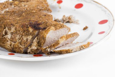 Beyaz arka plan üzerinde et