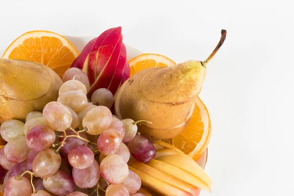 Frutas no fundo branco — Fotografia de Stock